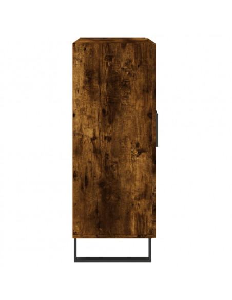 Credenza Rovere Fumo 69,5x34x90 cm in Legno Multistrato