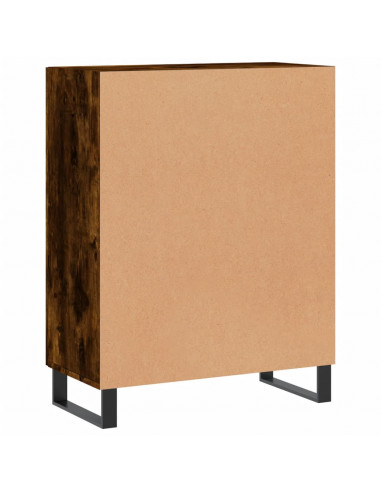 Credenza Rovere Fumo 69,5x34x90 cm in Legno Multistrato