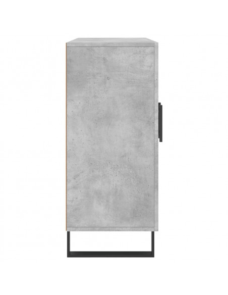 Credenza Grigio Cemento 90x34x80 cm in Legno Multistrato