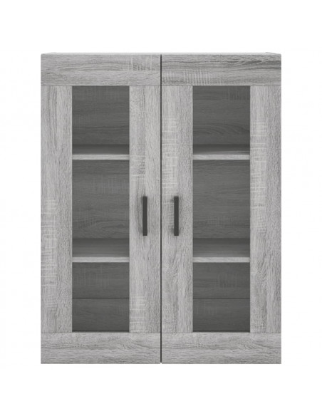 Mobile a Parete Grigio Sonoma 69,5x34x90 cm