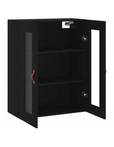 Mobile a Parete Nero 69,5x34x90 cm