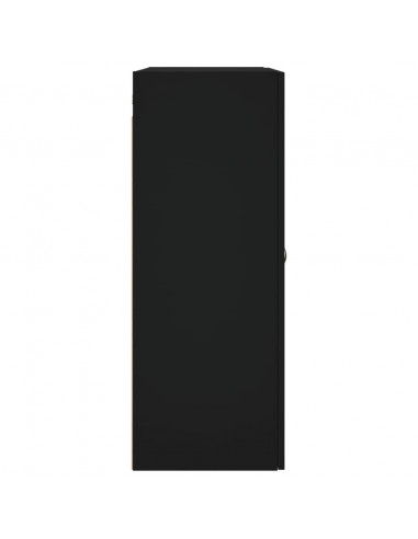 Mobile a Parete Nero 69,5x34x90 cm