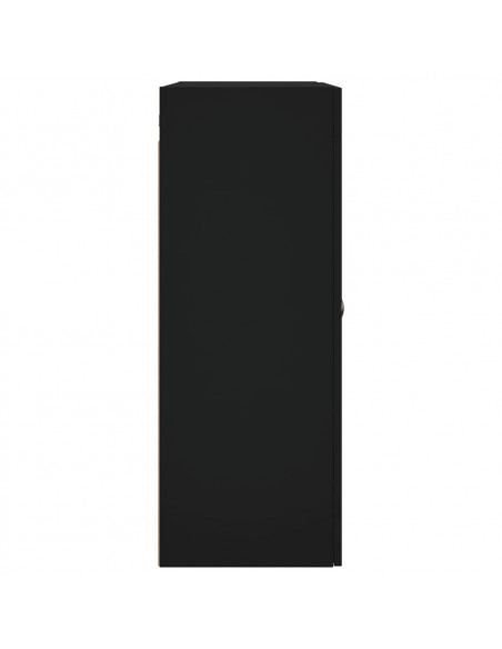 Mobile a Parete Nero 69,5x34x90 cm