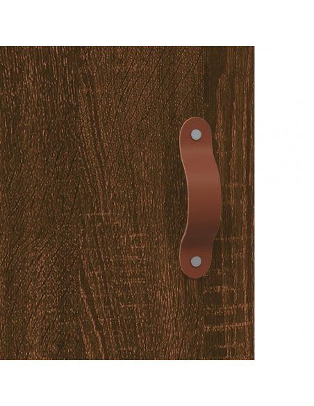 Armadietti a Parete 2 pz Rovere Marrone in Legno Multistrato