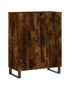 Credenza Rovere Fumo  69,5x34x180 cm in Legno Multistrato