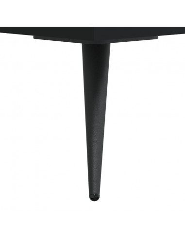 Credenza Nera 69,5x34x180 cm in Legno Multistrato