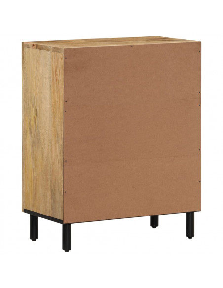 Credenza 60x33x75 cm in Legno Massello di Mango
