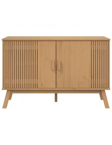 Credenza OLDEN Marrone 114x43x73,5 cm in Legno Massello di Pino