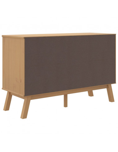 Credenza OLDEN Marrone 114x43x73,5 cm in Legno Massello di Pino