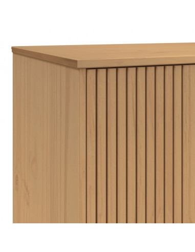 Armadio OLDEN Marrone 76,5x53x172 cm in Legno Massello di Pino