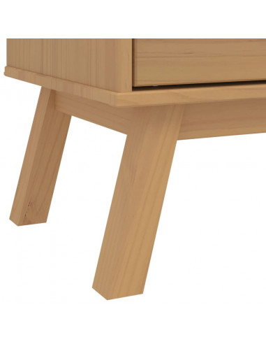 Armadio OLDEN Marrone 76,5x53x172 cm in Legno Massello di Pino