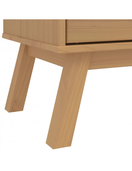 Armadio OLDEN Marrone 76,5x53x172 cm in Legno Massello di Pino