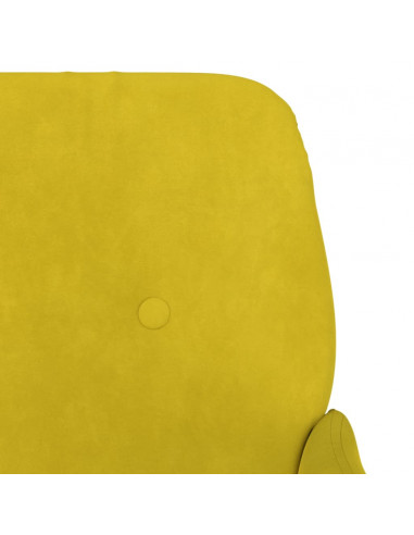 Panca Gialla 108x79x79 cm in Velluto