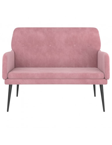 Panca Rosa 108x79x79 cm in Velluto