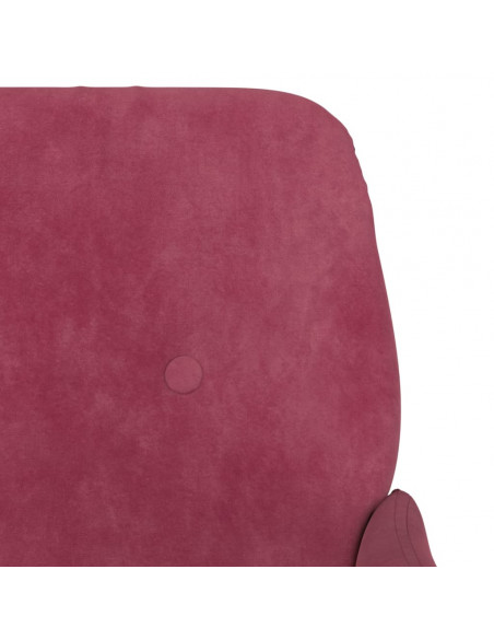 Panca Rosso Vino 108x79x79 cm in Velluto