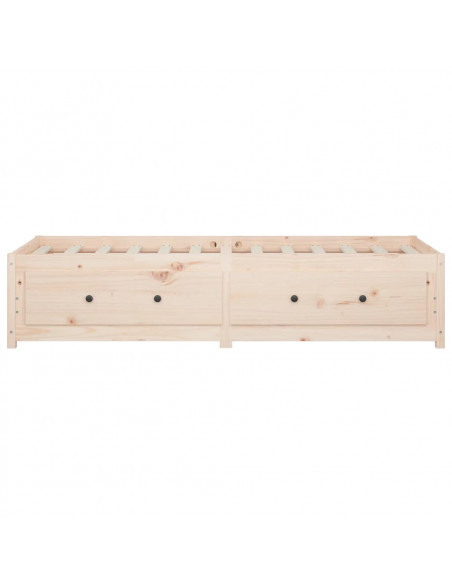 Dormeuse 90x190 cm Single in Legno Massello di Pino
