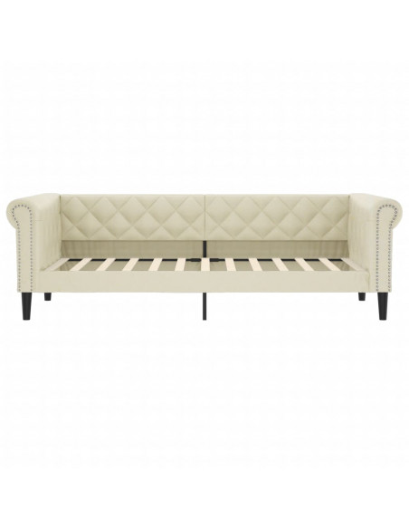 Letto da Giorno Crema 90x200 cm in Similpelle