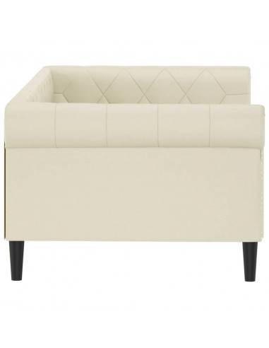 Letto da Giorno Crema 90x200 cm in Similpelle