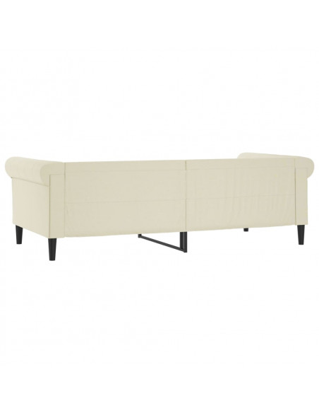 Letto da Giorno Crema 90x200 cm in Similpelle