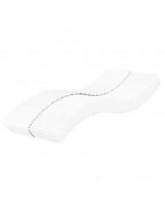 Divano Letto con Materasso Crema 100x200 cm in Tessuto