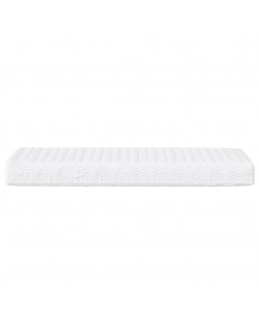 Divano Letto con Materasso Crema 90x200 cm in Similpelle