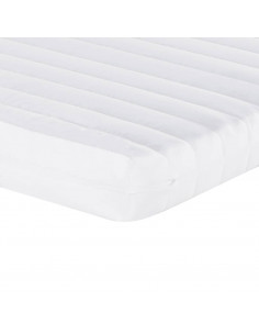 Divano Letto Estraibile Materassi Grigio Chiaro 100x200 Tessuto 2