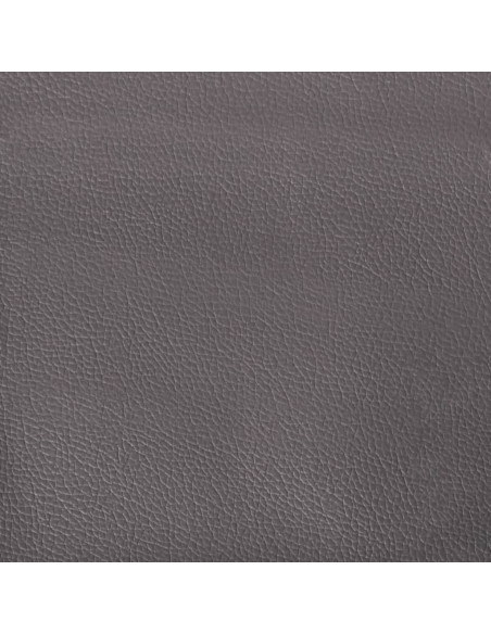 Giroletto con Testiera Grigio 200x200 cm in Similpelle