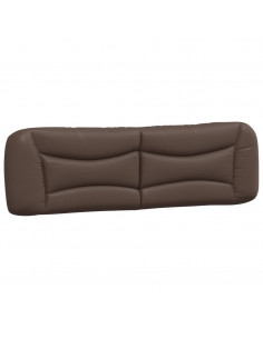 Giroletto con Testiera Marrone 180x200 cm in Similpelle 2