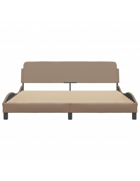 Giroletto con Testiera Cappuccino 180x200 cm in Similpelle