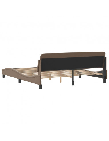 Giroletto con Testiera Cappuccino 180x200 cm in Similpelle