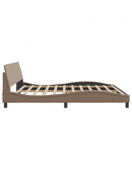 Giroletto con Testiera Cappuccino 200x200 cm in Similpelle