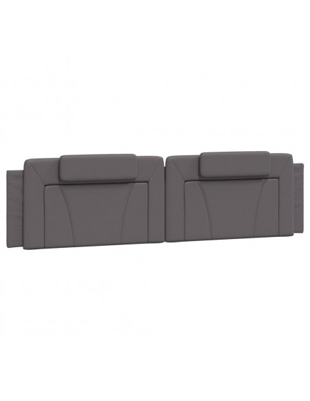 Giroletto con Luci LED Grigio 200x200 cm in Similpelle