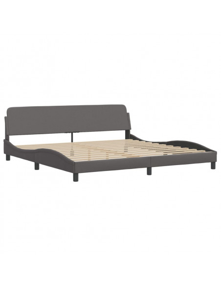 Giroletto con Luci LED Grigio 200x200 cm in Similpelle