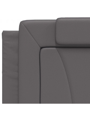 Giroletto con Luci LED Grigio 200x200 cm in Similpelle