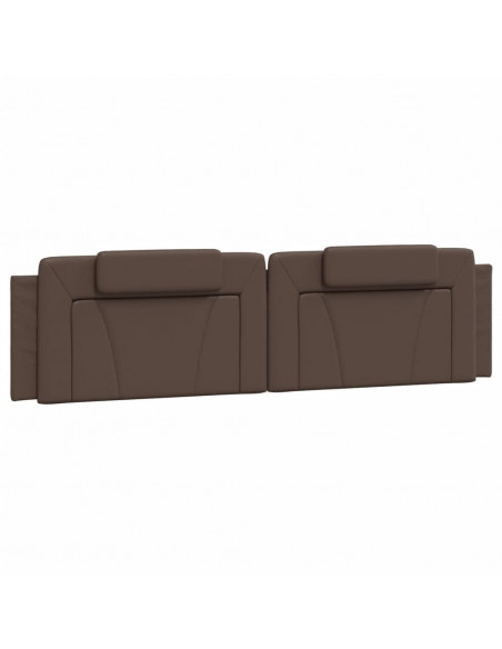 Giroletto con Luci LED Marrone 200x200 cm in Similpelle
