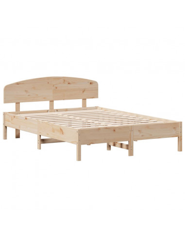 Giroletto con Testiera 140x200 cm in Legno Massello di Pino