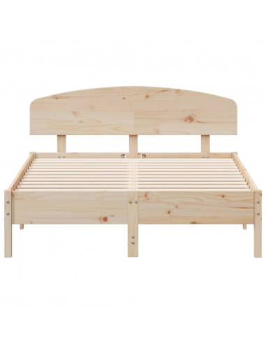 Giroletto con Testiera 140x190 cm in Legno Massello di Pino