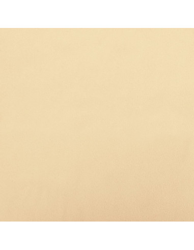 Divano Letto a 2 Posti con 2 Cuscini Crema in Velluto