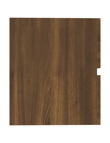 Mobile Lavabo Rovere Marrone 60x38,5x45 cm in Legno Multistrato