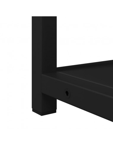 Mobile da Bagno con Specchio Nero 60x16x60 cm Legno Multistrato