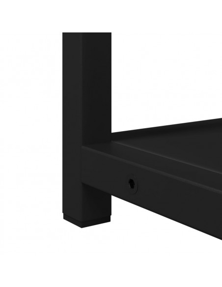 Mobile da Bagno con Specchio Nero 60x16x60 cm Legno Multistrato