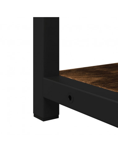 Mobile Bagno Specchio Rovere Fumo 60x16x60 cm Legno Multistrato