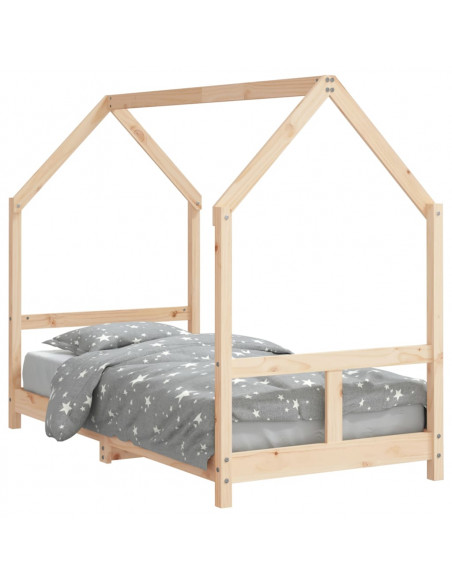 Giroletto per Bambini 80x160 cm in Legno Massello di Pino