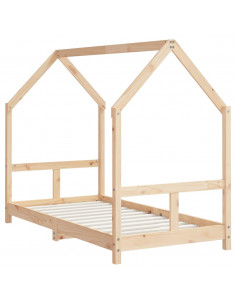 Giroletto per Bambini 80x160 cm in Legno Massello di Pino 2