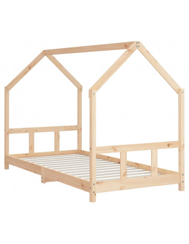 Giroletto per Bambini 90x190 cm in Legno Massello di Pino