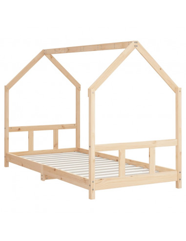 Giroletto per Bambini 90x190 cm in Legno Massello di Pino