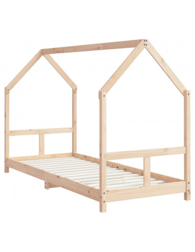 Giroletto per Bambini 80x200 cm in Legno Massello di Pino