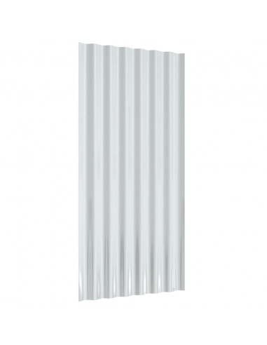 Pannelli Tetto 36pz Acciaio Verniciato a Polvere Grigio 80x36cm