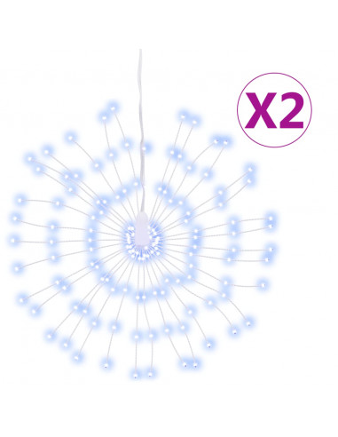 Illuminazioni di Natale Galassia 140 LED 2pz Bianco Freddo 17cm