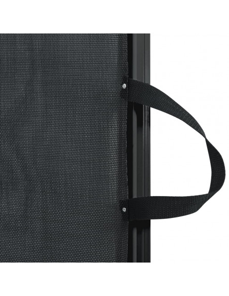 Cancelletto Retrattile per Animali Domestici Nero 82,5x125 cm